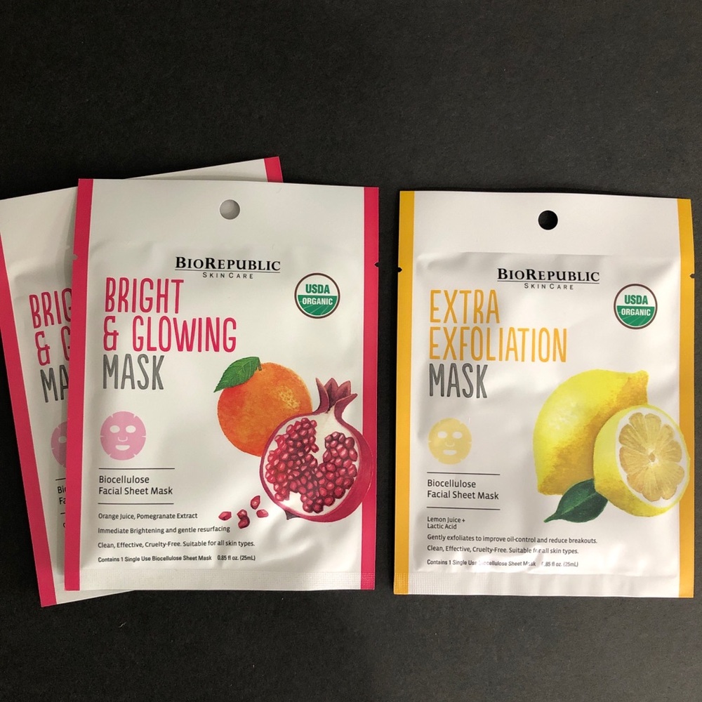 3 Set Bundle Face Mask Organic Exp 11/21+.